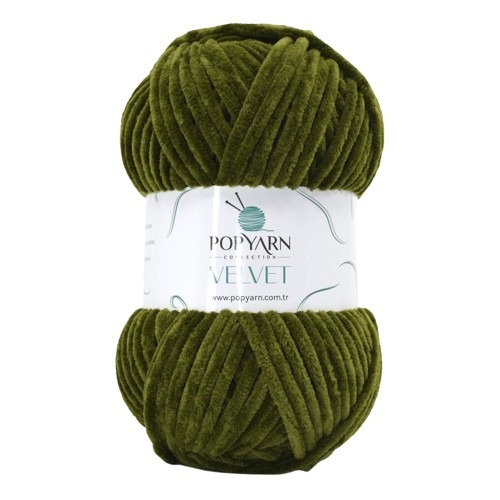 Knitting yarn Velvet B020 - green